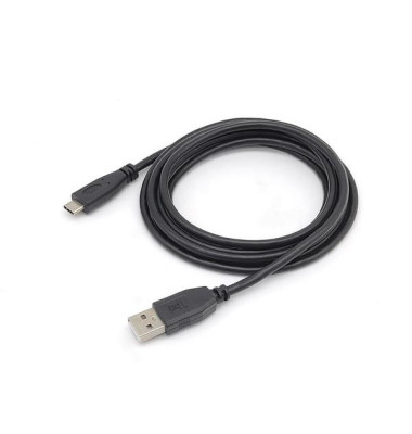 USB-Kabel 128885, 2m, USB-A 2.0 auf USB-C, schwarz