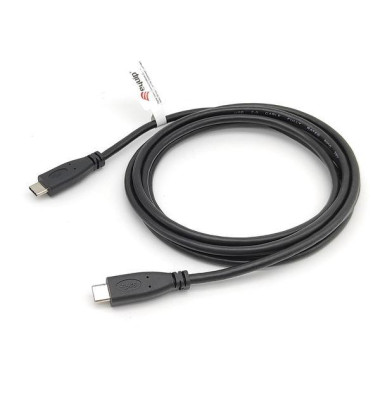 USB-Kabel 128887, 2m, USB-C auf USB-C, schwarz