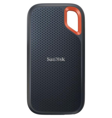 externe Festplatte Extreme Portable SSD V2 SDSSDE61-4T00-G25, schwarz/orange, 4 TB, SSD