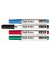 Boardmarker 6382599, Etui, rot, blau, gr&uuml;n, schwarz, 1,5-2mm Rundspitze
