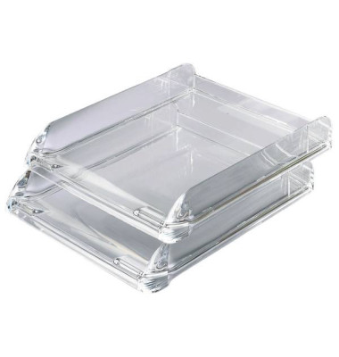 Briefablage Nimbus 2101504 A4 / C4 glasklar Kunststoff staplebar
