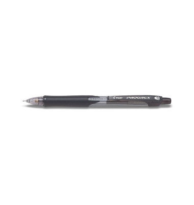 Druckbleistift Progrex, 3072701, H&auml;rte HB, 0,7mm, schwarz, mit Radiergummi