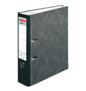 Ordner maX.file nature pocket 10900256, A4 80mm breit Karton Wolkenmarmor schwarz