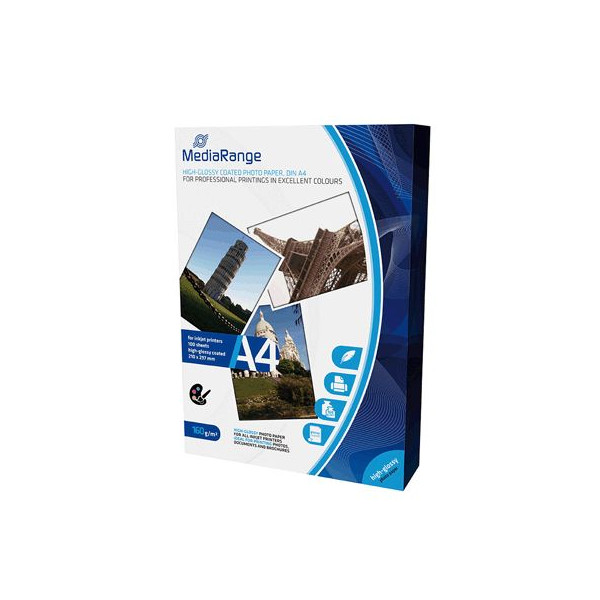 4260057127716 - Fotopapier High Glossy Coated MRINK105 A4 für Inkjet 160g weiß hochglänzend einseitig bedruckbar 4260057127716 100 Blatt 4260057127716 - Fotopapier High Glossy Coated MRINK105 A4 für Inkjet 160g weiß hochglänzend einseitig bedruckbar 4260057127716 100 Blatt