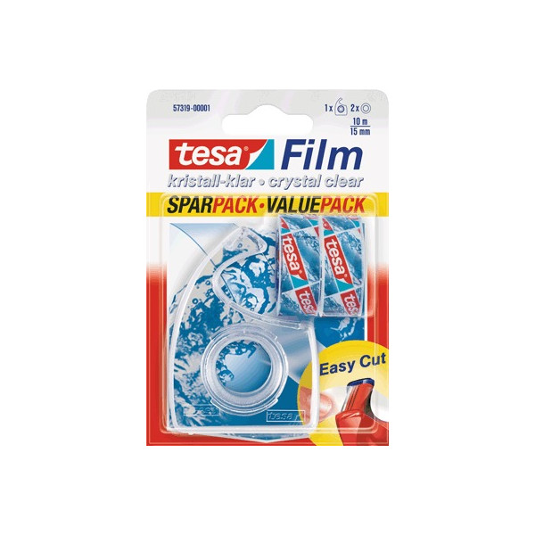 4042448043528 - Klebebandabroller 57319-00001-04 für Klebebänder bis 15mm x 10m transparent 4042448043528 Tesa