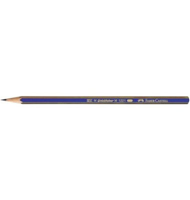 Bleistift Goldfaber 1221 112503 blau/gold 6B
