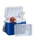 Kühlbox 8 Liter, blau, mit Tragegurt, 32x21x23,5cm (BxLxH)