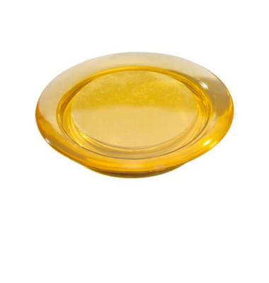 Haftmagnete 95440-01917 rund 40x10mm (ØxH) transparent gelb 300g Haftkraft 4 Stück