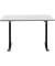 Sitz-Steh-Schreibtisch E-Table, elektrisch höhenverstellbar, 70-120cm (H), 120x80cm (BxT), rechteckig, lichtgrau / schwarz