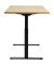 Sitz-Steh-Schreibtisch E-Table, elektrisch höhenverstellbar, 70-120cm (H), 160x80cm (BxT), rechteckig, ahorn / schwarz