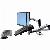 Monitorschwenkarm LX Dual 17,5 x 37,2 x 65 cm (B x H x T) 2 x 9,1kg Stahl/Aluminium silber
