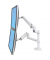 Monitorschwenkarm LX Dual 17,5 x 37,2 x 65 cm (B x H x T) 2 x 9,1kg Stahl/Aluminium weiß