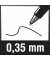 Kugelschreiber Superb Antibacterial BK77AB-AE 0,35mm sw