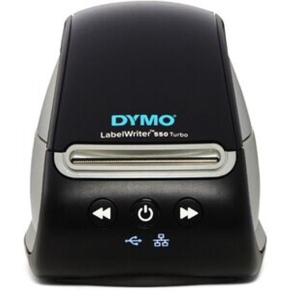3026981127236 - DYMO Etikettendrucker LabelWriter 550 Turbo | Beschriftungsgerät mit Hochgeschwindigkeits-Thermodirektdruck | automatische Etikettenerkennung | druckt mit USB- LAN-Anschluss | EU-Stecker