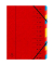 Ordnungsmappe 54125E, 1-12, rot, A4, 12 F&auml;cher
