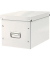 Aufbewahrungsbox Click & Store WOW Cube 6108-00-01, 30 Liter mit Deckel, für A4, außen 360x320x310mm, Karton weiß