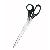 Schere 25cm schwarz rund