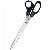 Schere 25cm schwarz rund