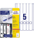 R&uuml;ckenschilder ultragrip L4758-25, wei&szlig;, schmal/lang, 38x297mm, selbstklebend, permanent 
