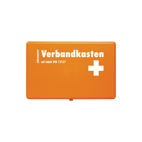 Söhngen Verbandkasten Kiel orange gefüllt DIN 13157 - Bürobedarf Thüringen