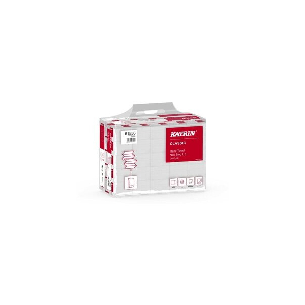 6414301061556 - Papierhandtuch Classic Non Stop L3 wide 3lagig W-Falzung 32 x 24 cm 6414301061556 KATRIN 61556 2250 Stück 6414301061556 - Papierhandtuch Classic Non Stop L3 wide 3lagig W-Falzung 32 x 24 cm 6414301061556 KATRIN 61556 2250 Stück