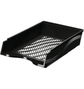 Briefablage 60100sw, A4/C4, schwarz, Polystyrol stapelbar