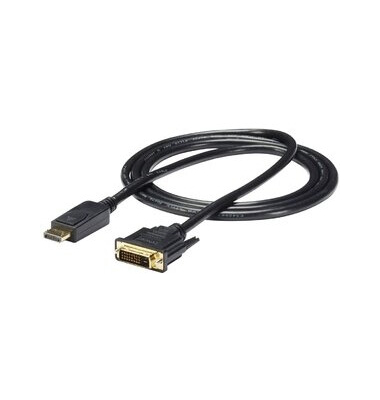 Verbindungskabel, DP/DVI-D - Stecker/Stecker, L: 1,8 m, schwarz