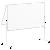 Moderationstafel solid klappbar grau 150x120cm