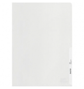 Sichthüllen Recycle 4001-30-03, A4, transluzent genarbt, oben & rechts offen, 