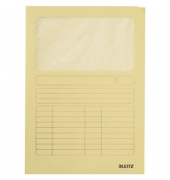 Sichtmappen 3950-00-15, A4 gelb Recyclingkarton 160g