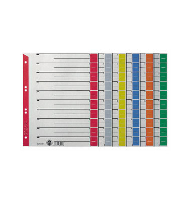Trennbl&auml;tter 1652 1652-00-55 A4 gr&uuml;n 230g 