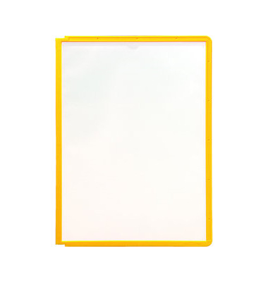Sichttafel SHERPA®, PP, A4, farblos/gelber Rahmen