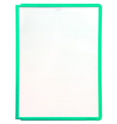 Sichttafel SHERPA, PP, A4, farblosgrüner Rahmen