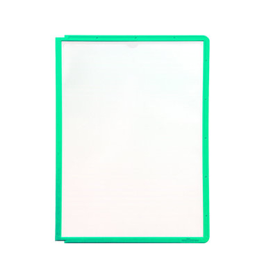 Sichttafel SHERPA®, PP, A4, farblos/grüner Rahmen
