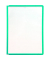 Sichttafel SHERPA®, PP, A4, farblos/grüner Rahmen