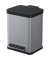 Tretabfalleimer Öko duo Plus, M, 2 x 9 l, 330 x 320 x 430 mm, silber