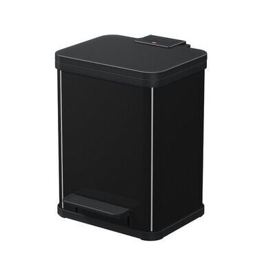 Tretabfalleimer Öko duo Plus, M, 2 x 9 l, 330 x 320 x 430 mm, schwarz