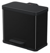 Tretabfalleimer Öko trio Plus, L, 3 x 9 l, 470 x 340 x 430 mm, schwarz
