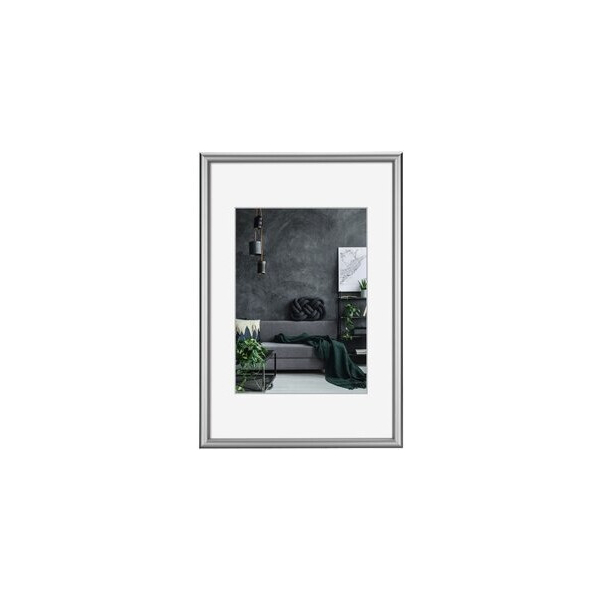 4007249638601 - HAMA Bilderrahmen Bilderrahmen Aluminiumrahmen bruchsicher aus Polystyrol silber silber 70x100cm Bilderrahmen