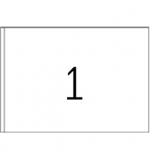 Etikett, Adressen, ILK, A5-Bg., sk, Papier, 205 x 148,5 mm, weiß