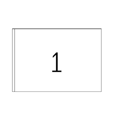 Etikett, Adressen, I/L/K, A5-Bg., sk, Papier, 205 x 148,5 mm, weiß