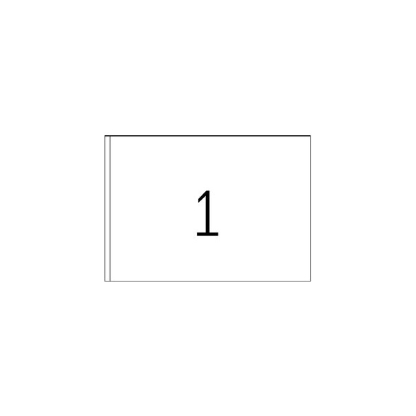 4008705084932 - Blattetiketten HERMA 8493 permanenthaftend bedruckbar B 205 x H 1485 mm Papier weiß 1000 Stück 1000 Blatt