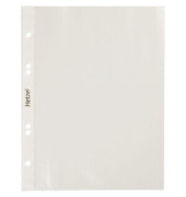 Prospekthüllen Essential 220766 mit Lochrandverstärkung, A5 klar glatt, oben offen, 0,035mm