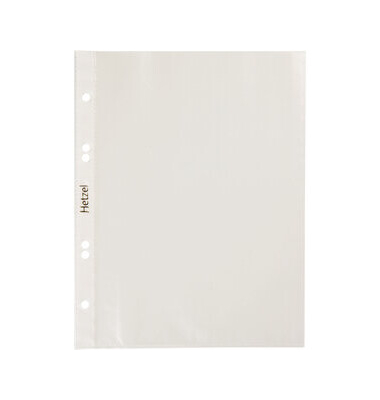 Prospekth&uuml;llen Essential 220766 mit Lochrandverst&auml;rkung, A5 klar glatt, oben offen, 0,035mm