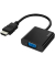 Adapterkabel, HDMI™/VGA - Stecker/Buchse, L: 0,15 m, schwarz