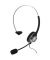 Headset, Kopfbügel, Mono, 2,5 mm-Klinkenstecker, schwarz/silber