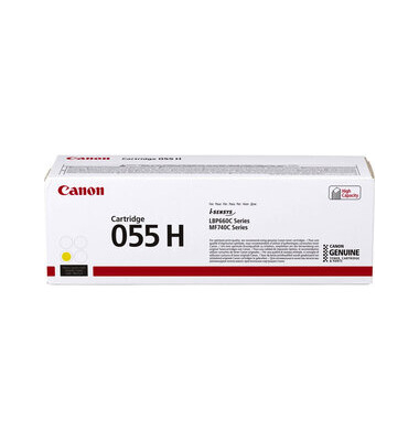 Toner, 055 H, 3017C002, original, gelb, 5.900 Seiten