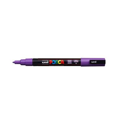 Permanentmarker PC-3M, 186534, violett, 0,9-1,3mm Rundspitze austauschbar