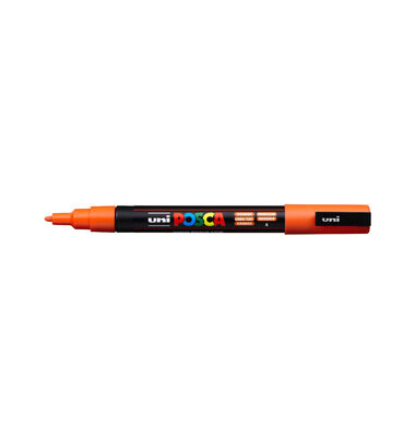 Permanentmarker PC-3M, 186511, orange, 0,9-1,3mm Rundspitze austauschbar