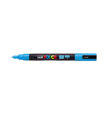 Permanentmarker PC-3M, 186540, hellblau, 0,9-1,3mm Rundspitze austauschbar